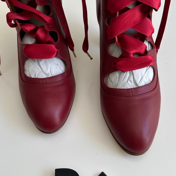 American Duchess Original Tango Boots Red Size 8 1/2 Worn Once - Picture 8 of 14